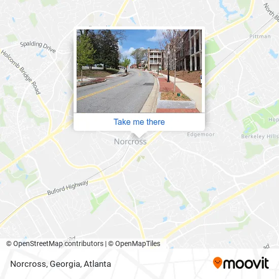 Mapa de Norcross, Georgia