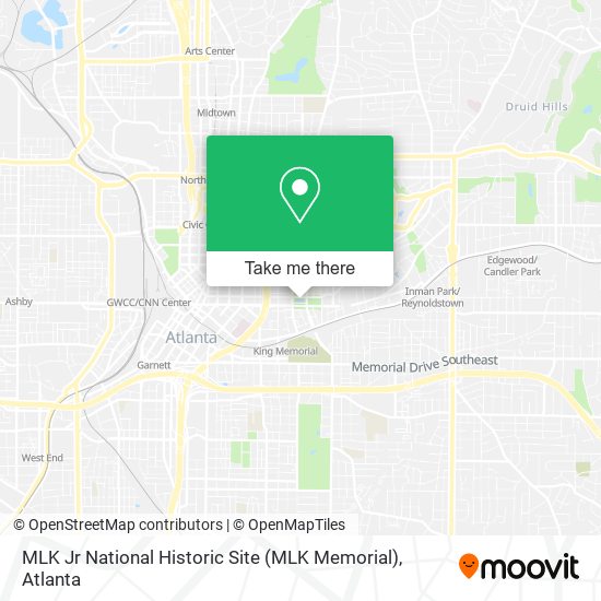 MLK Jr National Historic Site (MLK Memorial) map