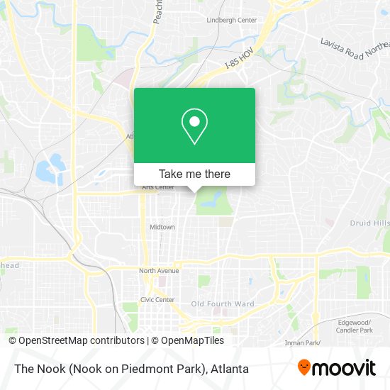 The Nook (Nook on Piedmont Park) map