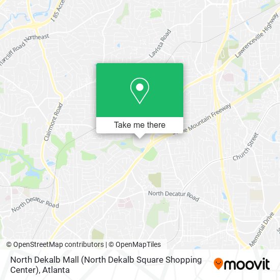 Mapa de North Dekalb Mall (North Dekalb Square Shopping Center)