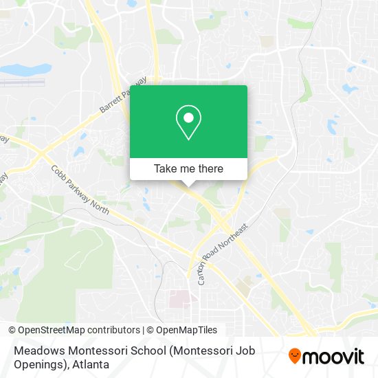Mapa de Meadows Montessori School (Montessori Job Openings)