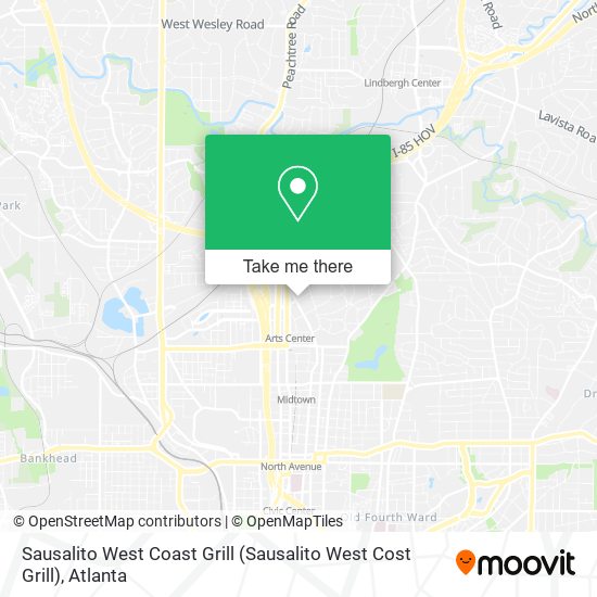 Mapa de Sausalito West Coast Grill