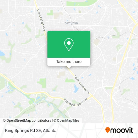 King Springs Rd SE map