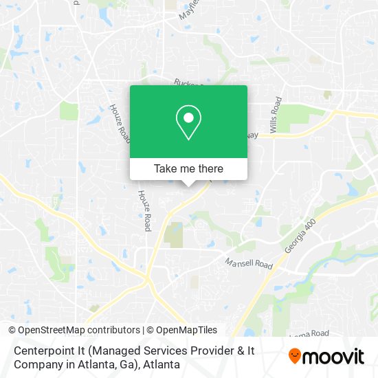 Mapa de Centerpoint It (Managed Services Provider & It Company in Atlanta, Ga)