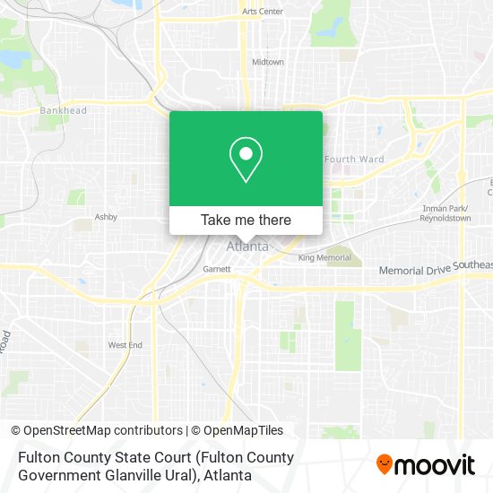 Mapa de Fulton County State Court (Fulton County Government Glanville Ural)