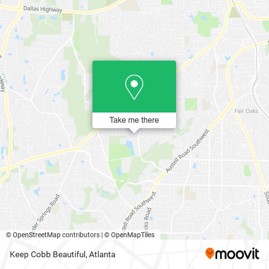 Keep Cobb Beautiful map