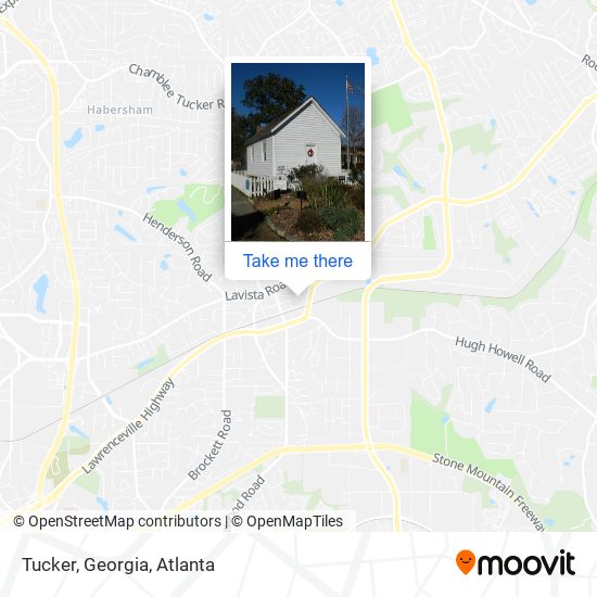 Mapa de Tucker, Georgia