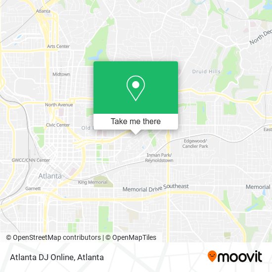 Atlanta DJ Online map