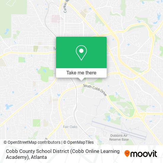 Mapa de Cobb County School District (Cobb Online Learning Academy)