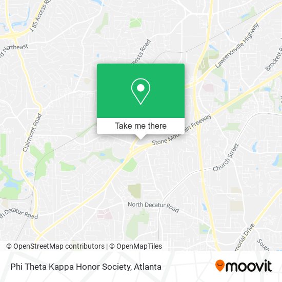 Phi Theta Kappa Honor Society map