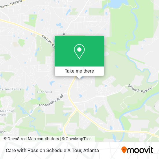 Care with Passion Schedule A Tour map