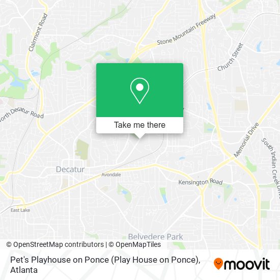 Pet's Playhouse on Ponce (Play House on Ponce) map