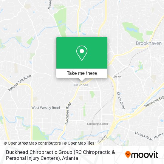 Mapa de Buckhead Chiropractic Group (RC Chiropractic & Personal Injury Centers)