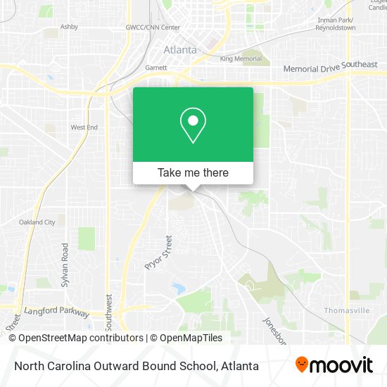Mapa de North Carolina Outward Bound School