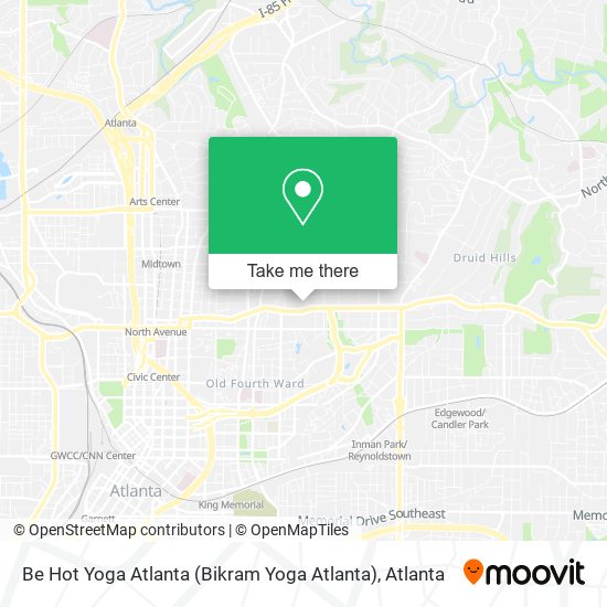 Be Hot Yoga Atlanta (Bikram Yoga Atlanta) map