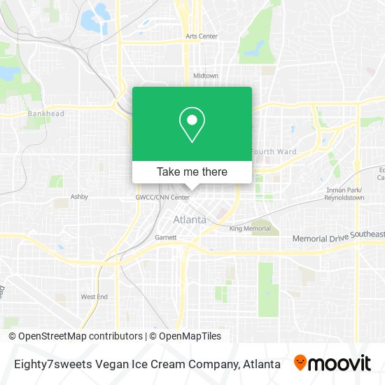 Eighty7sweets Vegan Ice Cream Company map