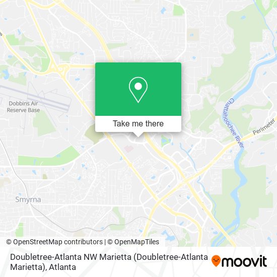 Doubletree-Atlanta NW Marietta map