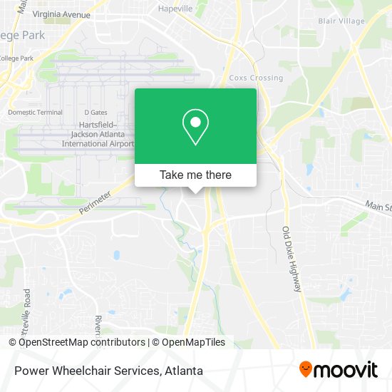 Power Wheelchair Services map