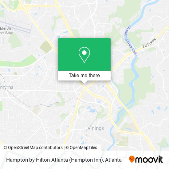 Mapa de Hampton by Hilton-Atlanta (Hampton Inn)