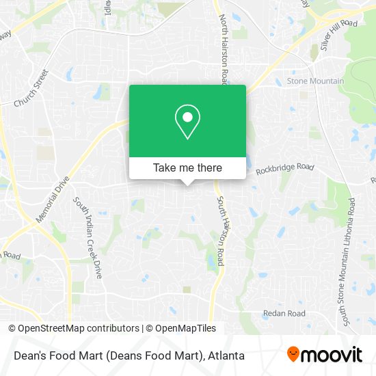 Mapa de Dean's Food Mart (Deans Food Mart)