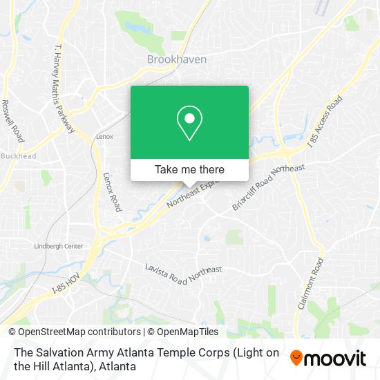 The Salvation Army Atlanta Temple Corps (Light on the Hill Atlanta) map