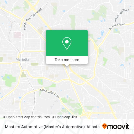 Mapa de Masters Automotive (Master's Automotive)