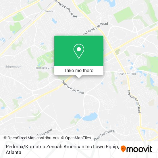 Redmax / Komatsu Zenoah American Inc Lawn Equip map