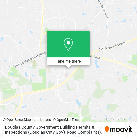 Mapa de Douglas County Government Building Permits & Inspections (Douglas Cnty Gov’t, Road Complaints)