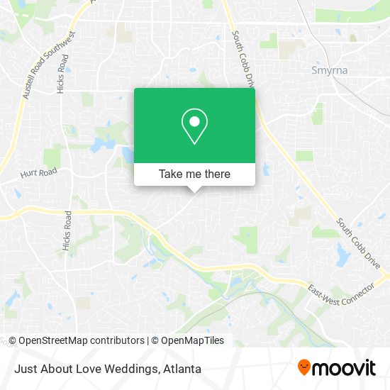 Just About Love Weddings map