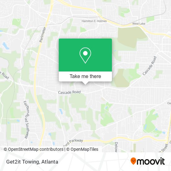 Get2it Towing map