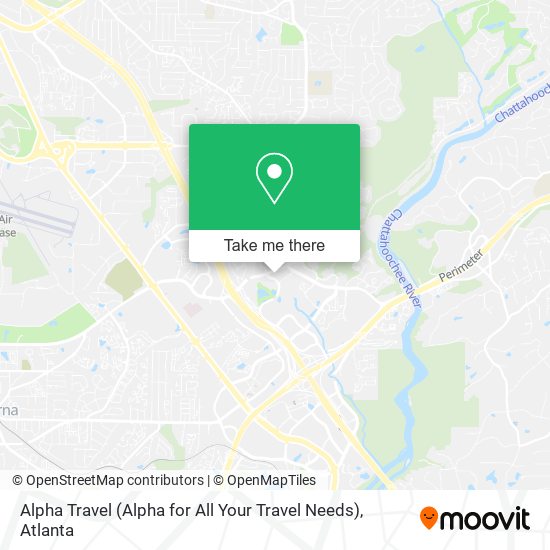 Alpha Travel (Alpha for All Your Travel Needs) map