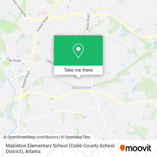 Mableton Elementary School (Cobb County School District) map