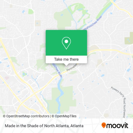 Made in the Shade of North Atlanta map