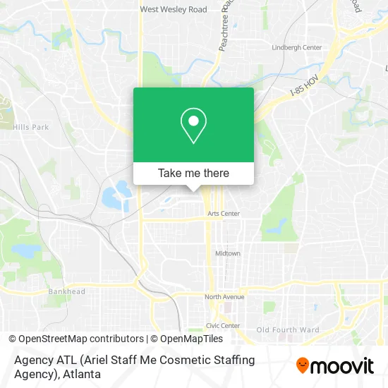 Agency ATL (Ariel Staff Me Cosmetic Staffing Agency) map