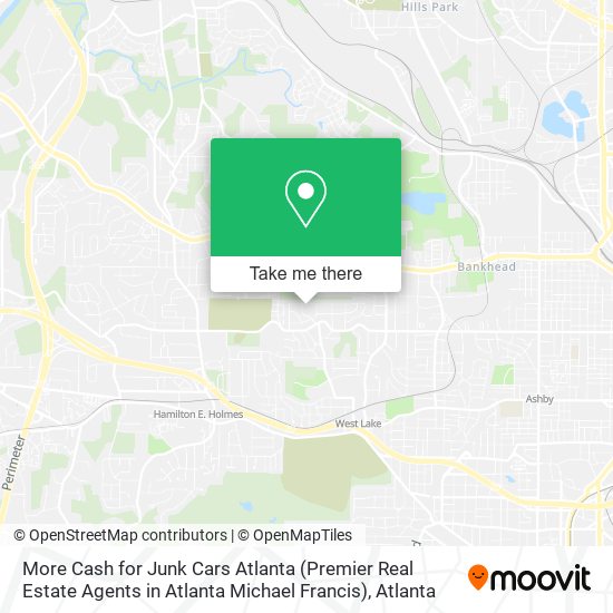 More Cash for Junk Cars Atlanta (Premier Real Estate Agents in Atlanta Michael Francis) map