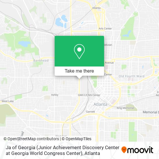 Ja of Georgia (Junior Achievement Discovery Center at Georgia World Congress Center) map