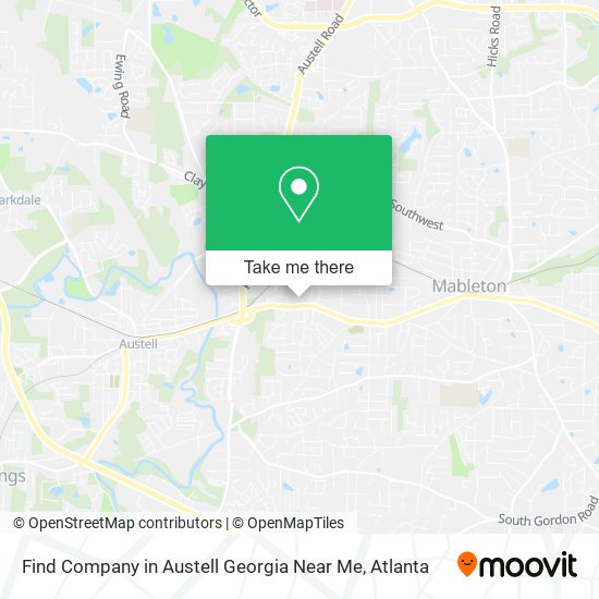 Mapa de Find Company in Austell Georgia Near Me