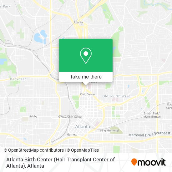 Mapa de Atlanta Birth Center (Hair Transplant Center of Atlanta)