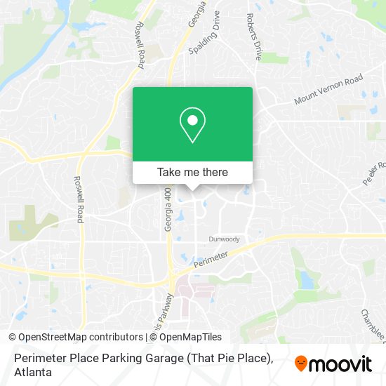 Perimeter Place Parking Garage (That Pie Place) map