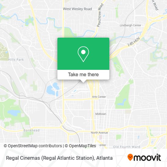 Mapa de Regal Cinemas (Regal Atlantic Station)