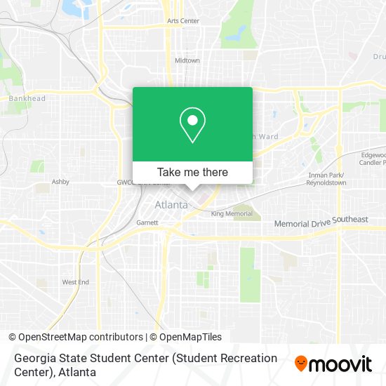 Georgia State Student Center (Student Recreation Center) map