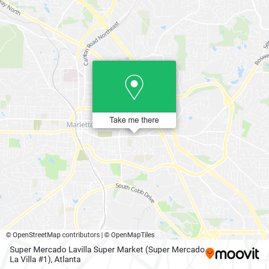 Mapa de Super Mercado Lavilla Super Market (Super Mercado La Villa #1)