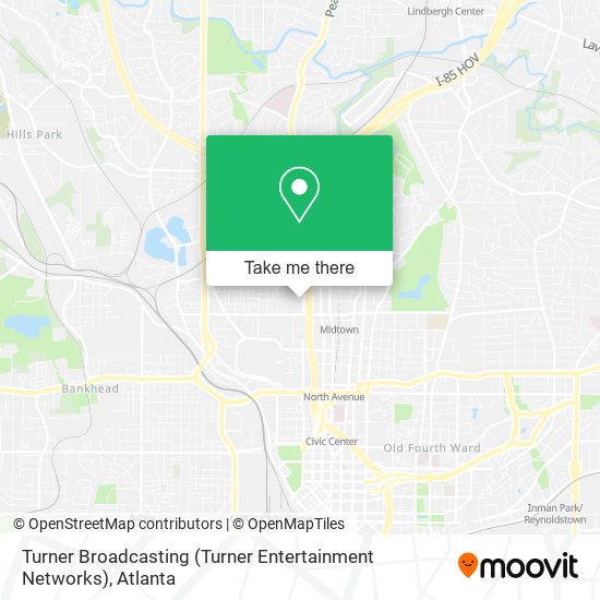 Mapa de Turner Broadcasting (Turner Entertainment Networks)