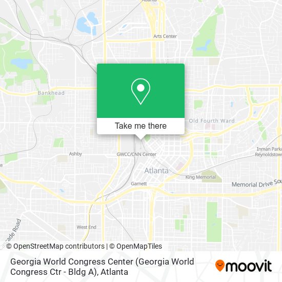 Mapa de Georgia World Congress Center (Georgia World Congress Ctr - Bldg A)