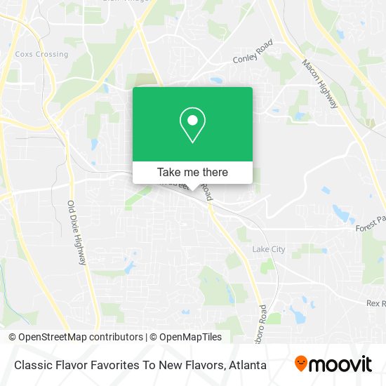 Mapa de Classic Flavor Favorites To New Flavors