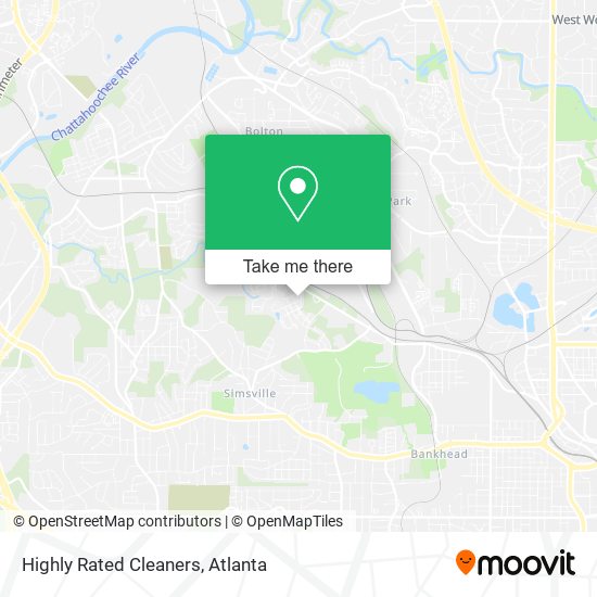 Highly Rated Cleaners map