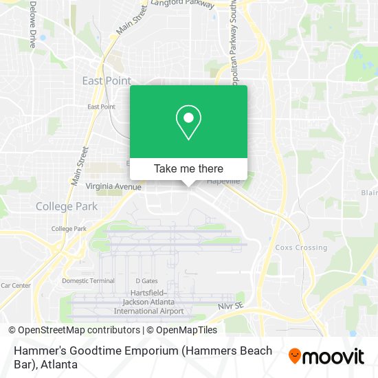 Mapa de Hammer's Goodtime Emporium (Hammers Beach Bar)