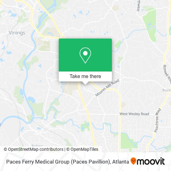 Paces Ferry Medical Group (Paces Pavillion) map