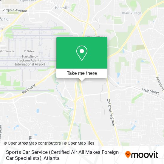 Mapa de Sports Car Service (Certified Air All Makes Foreign Car Specialists)