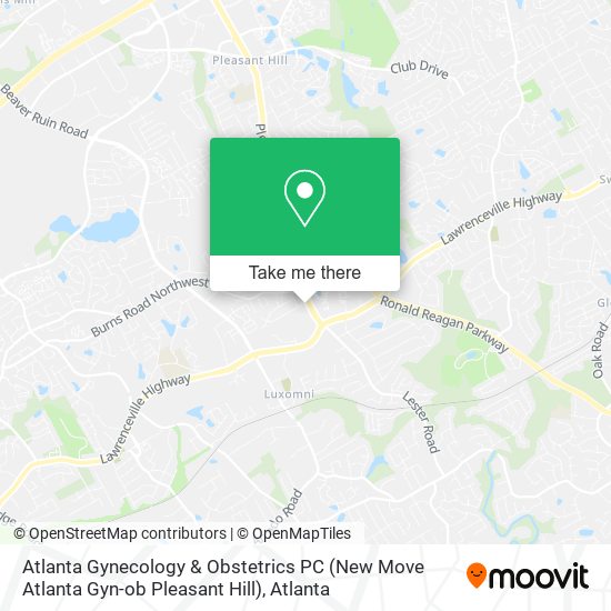 Atlanta Gynecology & Obstetrics PC (New Move Atlanta Gyn-ob Pleasant Hill) map
